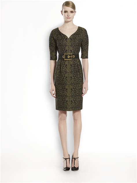 gucci green lace dress